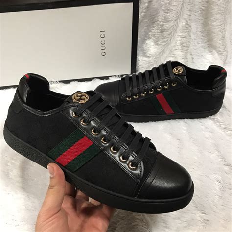 tenis gucci negro hombre|tenis gucci para hombre.